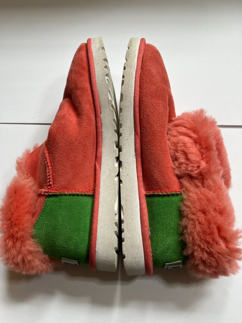 UGG Mini Bailey Boots (Pink and Green) W 8
